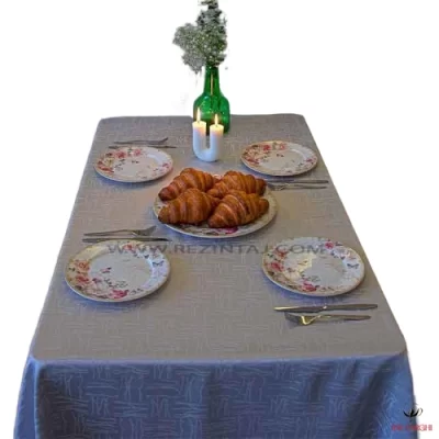 رومیزی ژاگارد رزین تاژ 10 نفره مستطیل